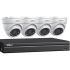 Dahua C542E42B WizSense Series Security System Kit, (4)A21BJ02 2MP HDCVI IR Turret Cameras, (1)X51C1E2 4-Channel 1080p Pentabrid HDCVI DVR with Analytics