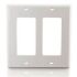 JE-FP2G1-W - Wall Plate For Dual Gang (White)
