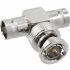 JEC-05 BNC T-Type Male to 2 BNC Female Connector