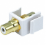 Jetview JE-KSCX2-WH  RCA Keystone Jack -White (5pcs/bag)